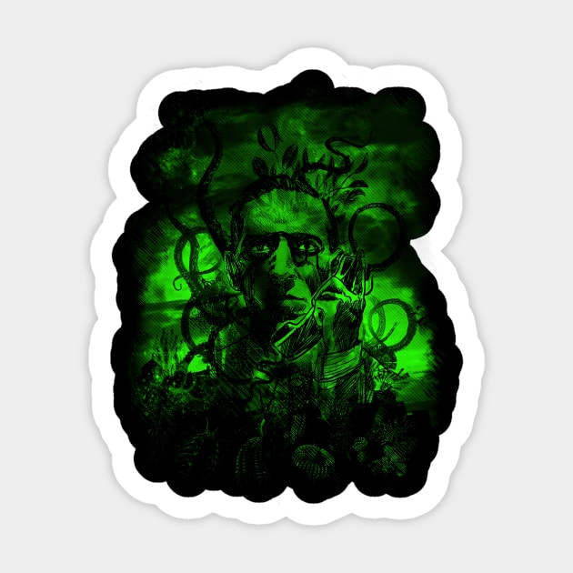 better call cthulu Sticker by kharmazero